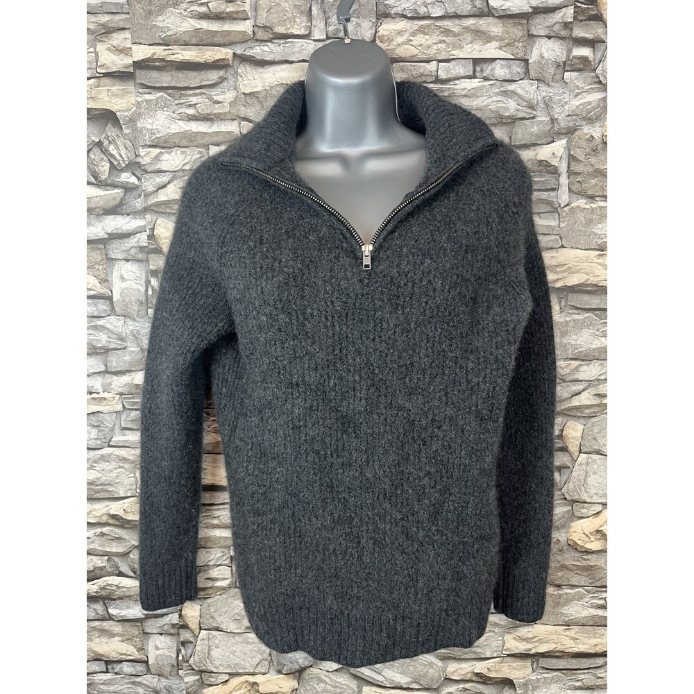Charcoal Half-Zip Women's Sweater